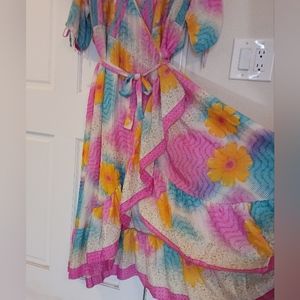 Darn Good Yarn Zaria Wrap Dress.